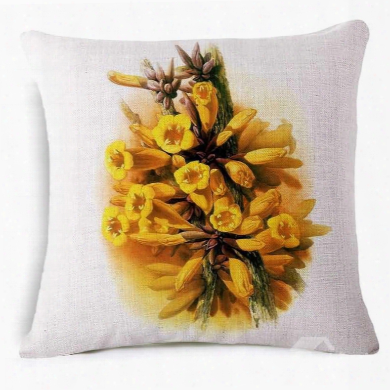 Beautiful Mayodendron Gneum Print Square Throw Pillow