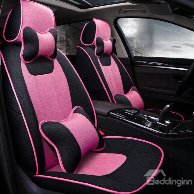 Comfortable Design Casual Contrasting Colors Custom Fit Car Seat Covers