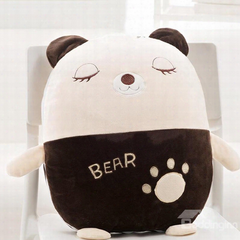 Cute Cartoon Bear Pattern Design Three Kinds Of Use Multi-functional Car Pillow