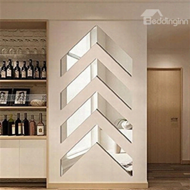 Geometry Pattern Plexi-glass Modern And Creative European Style 3d Wall Stjckers