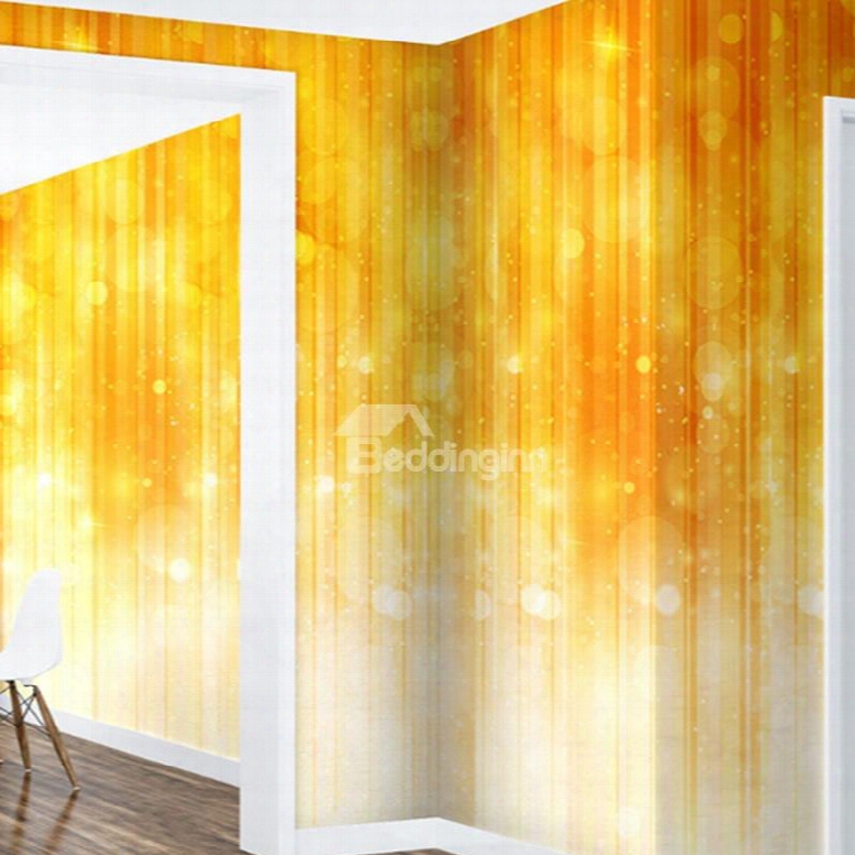 Gradient Yellow And Transparent Balls 3d Waterproof Wall Mural