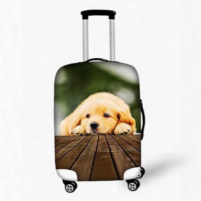 Lovely Dog Pattern 3d Painted Luggage Cover