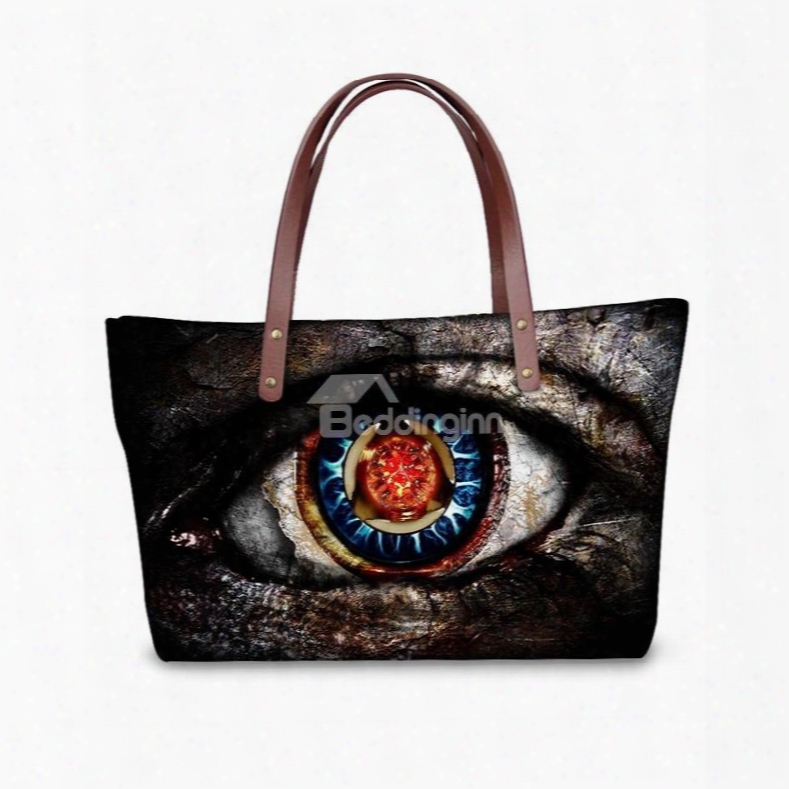 Monster Eyes Waterproof Shoulder 3d Printed Handbag