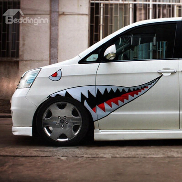 New Fashion Shark Style Design Popular 1-pair Creative Car Sticker