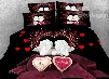 3D Cupid and Heart Printed Cotton 4-Piece Bedding Sets/Duvet Covers