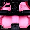 Business Style Plain Color Strips Pattern Protection Custom Fit Car Floor Mats