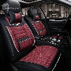 New Red Black Contrast Color Design Durable PET Material Universal Car Seat Cover