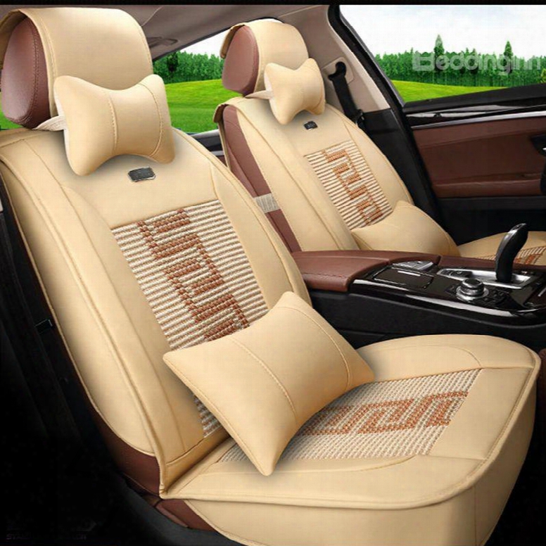 Printing Durable In Use Ice Silk And Rayon Luxurious Car Seat Cover
