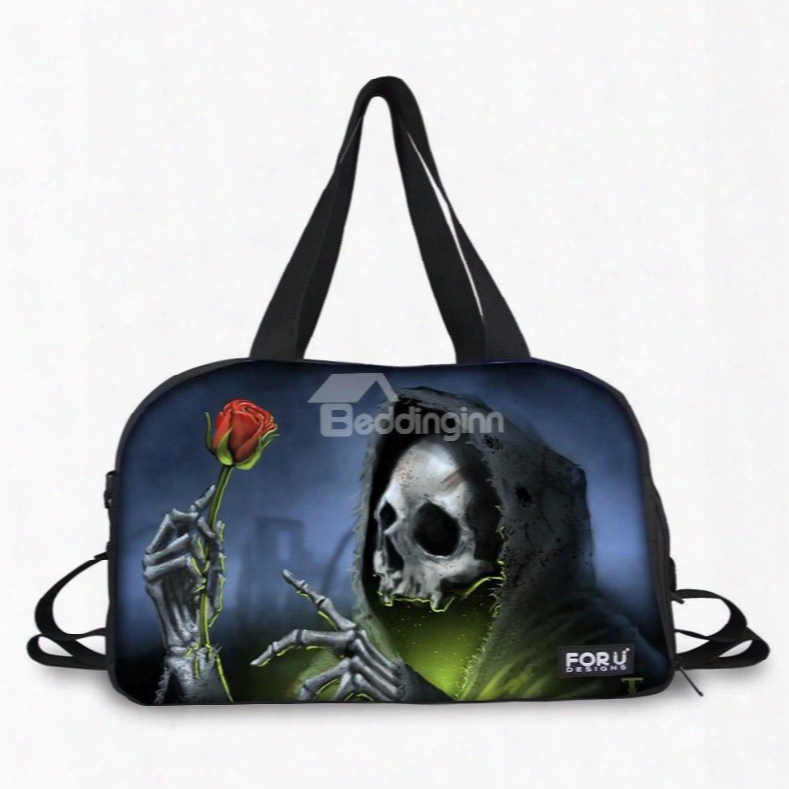 Unique Skull Sorcerer Pattern 3d Painted Travel Bag