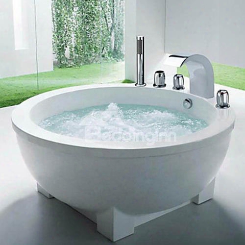 Amazing Chrome Finish Stainless Steel Widespread Bathtub Faucets