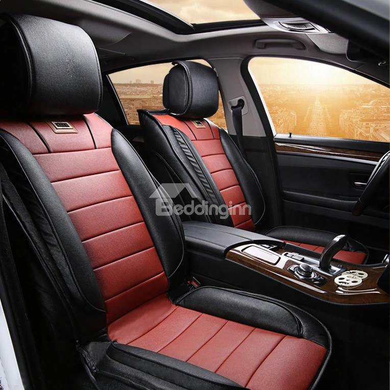 Classic Design Contrast Color Sport Styled Universal Car Seat Cover