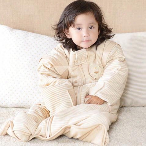 Comfortable Natural Colored Cotton Thicken Nest Baby Sleeping Bag