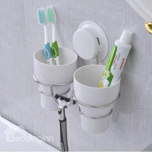 Concise Multifunctional Wall Mounnted Design Toothbrush Holder