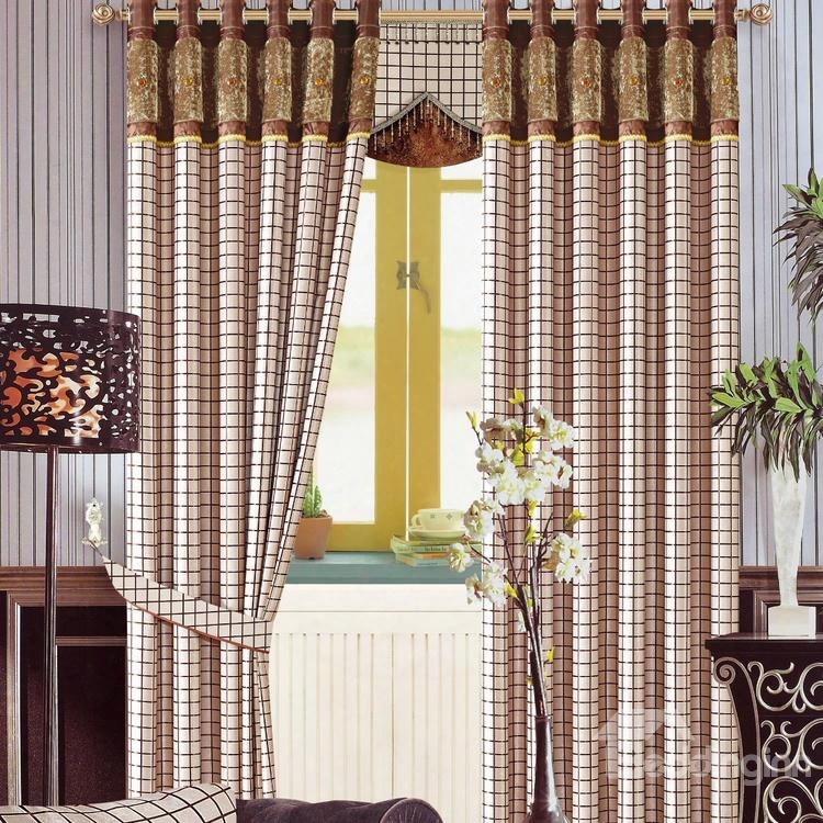 Contempo Rary High Quality High Shading Degree Grommet Top Curtain