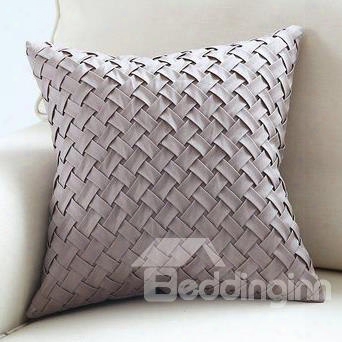 European Style Solid Color Weave Throw Pillow