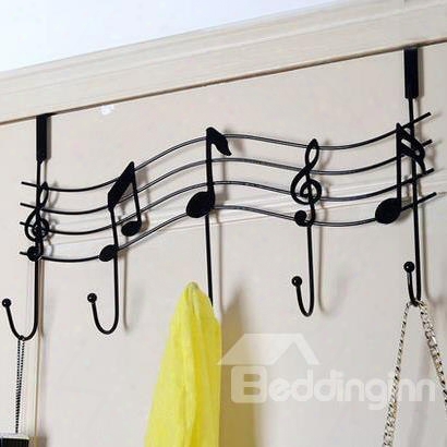 Fantastic European Style Iron Creative Musical Note Wall Hook