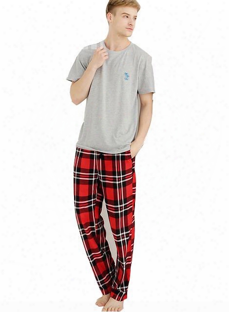 High Quality Fleeceplaid Flexw Aistband Pajamas Pants