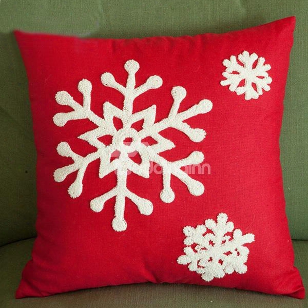 Joyous Christmas Gift Snowflakes Pattern Creative Throw Pillowcases