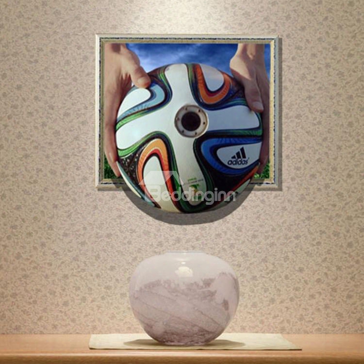 New Arrival Elegant 3d  Penalty Kick Wall Sticker