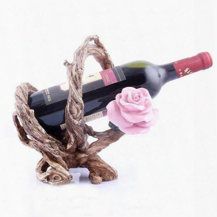 New Arrival Graceful Environmental Protection Resin Tree Root Wine Rack