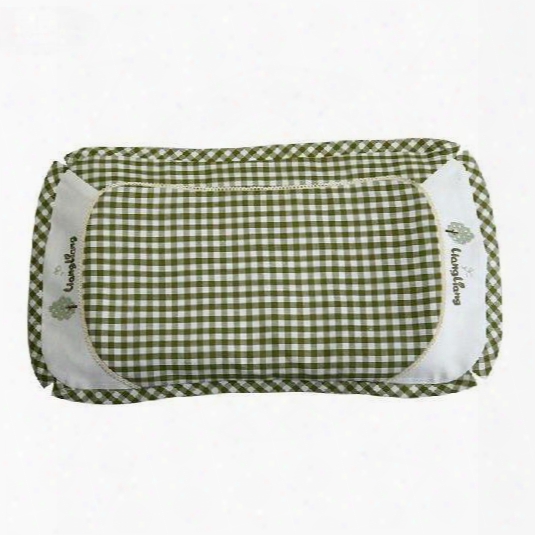 New Arrival Ramie And Cotton Green Baby Pillow