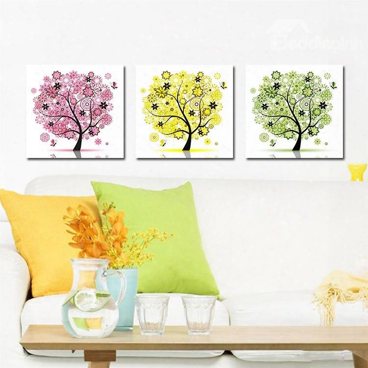 Pretty Colorful Tree Film Art Wall Prints