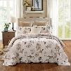 Pastoral Style Birds with Branches Print Patchwork Cotton 3-Piece Bed in a Bag