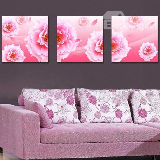 Quality Grgeous Pretty Pink Flowers Film Art Wall Prints