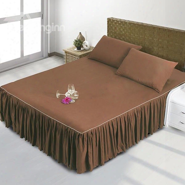 Soft And Comfortable Sorts Of Color Polyester Fiber Bed Skirt