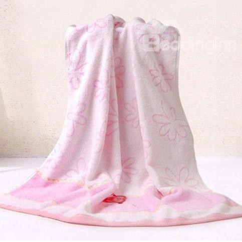 Super Pretty Cozy Floral Printing Bath Towel