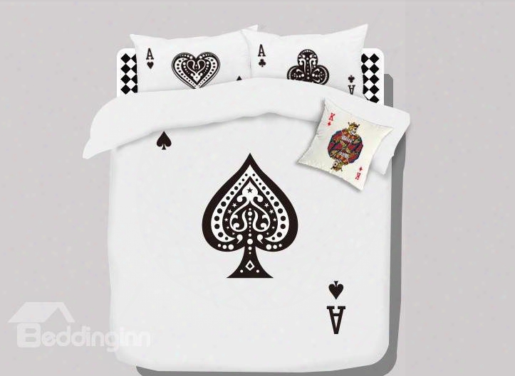 Top Quality Stunning Cartoon Spade A Cotton 4-piece Bedding Sets