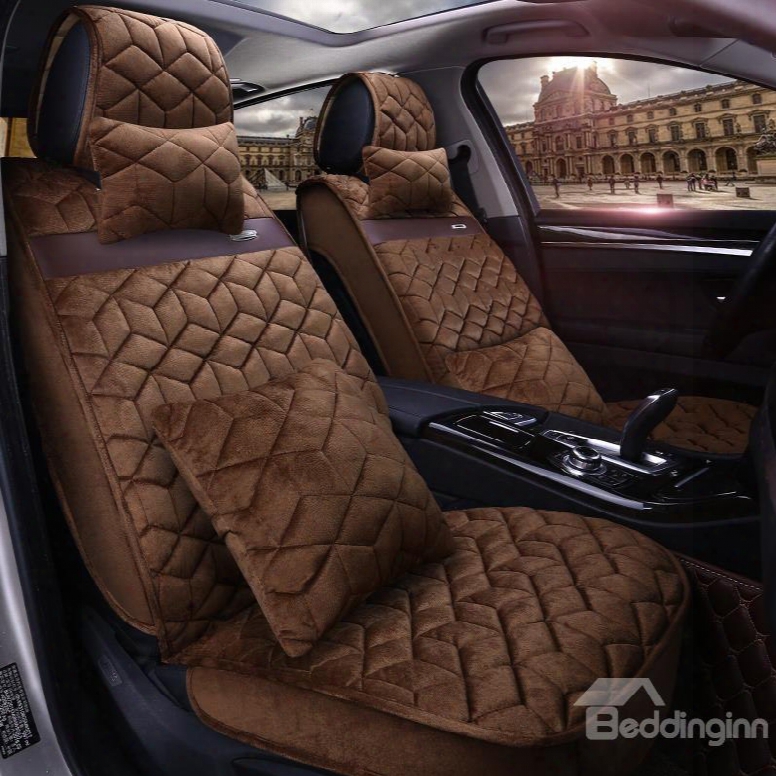 Classic Cost-efficient Rhombus Mosaic Universal Car Seat Covers