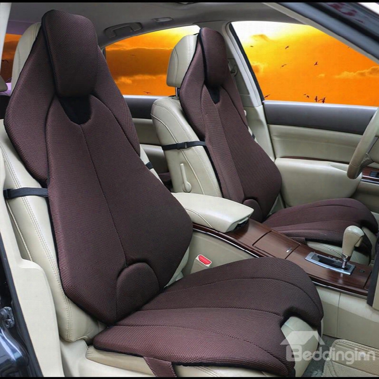 Futuristic Sports Car Style Coffee Universal Car Seat Covers