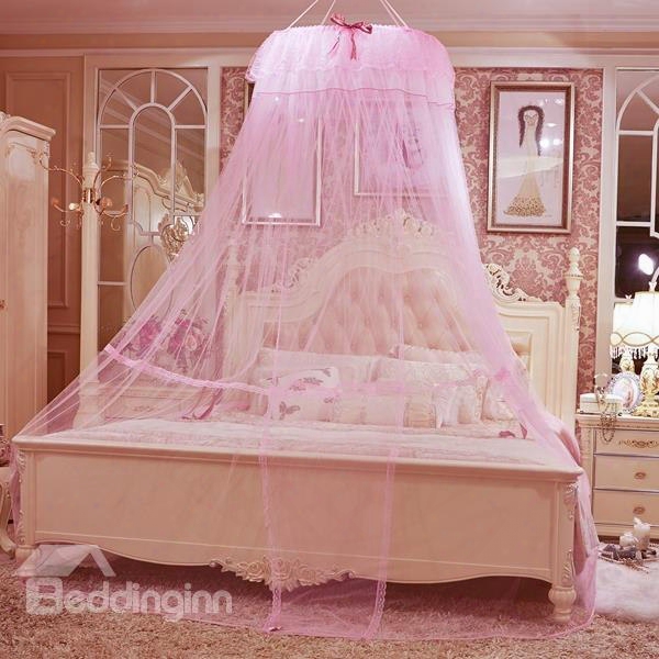 Luxury Round Lace Double Polyester Mosquito Net