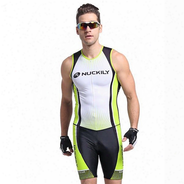 Male Breathable Sponged Road Bike Suitt Absorbent Outdoor Cycling Jumpsuit