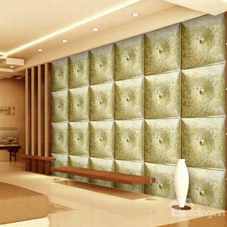 Modern Creative Three-dimensional Plaid Design Living Oom Decoration Wall Murals