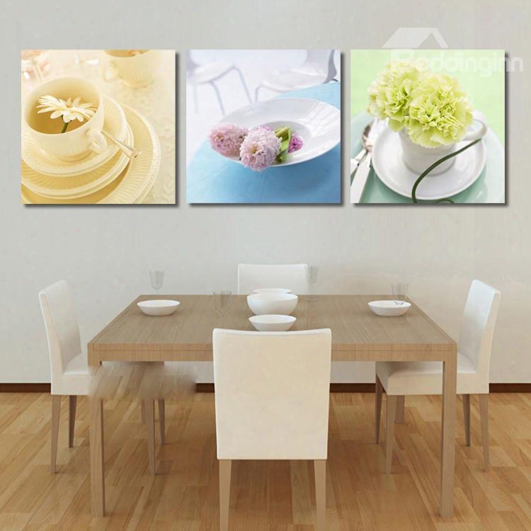 New Arrival Sweet Flowers In The Dish Film Wall Art Prints