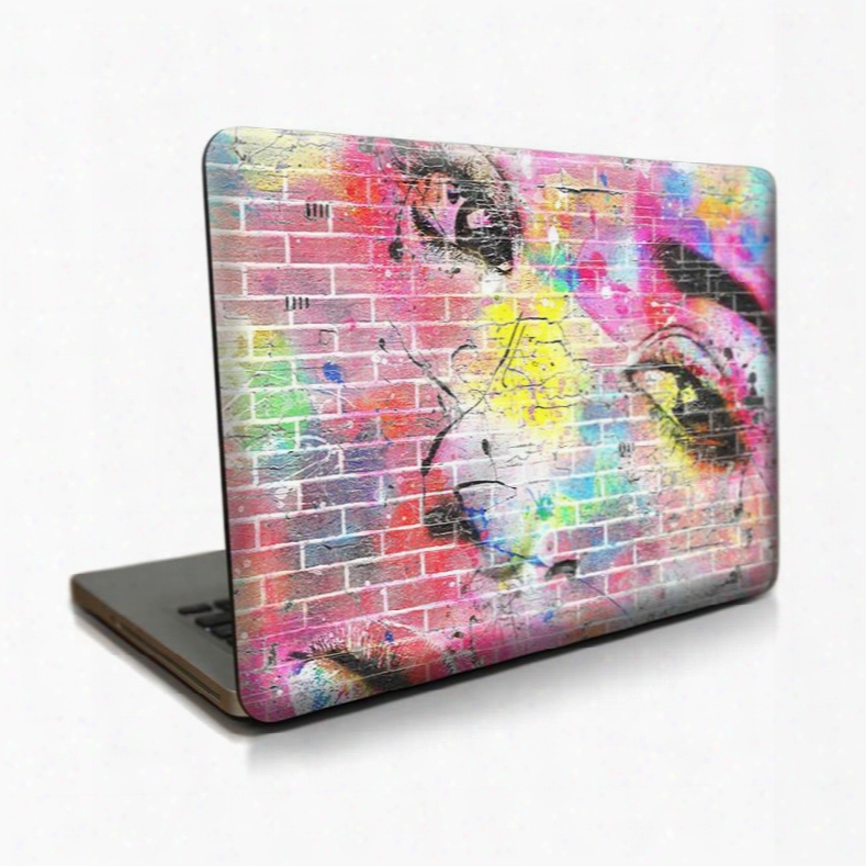 Pixels Colorful Face Pattern Hard Plastic Cover For Macbook