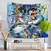 Sharks and Octopus Demon Sea World Decorative Hanging Wall Tapestry