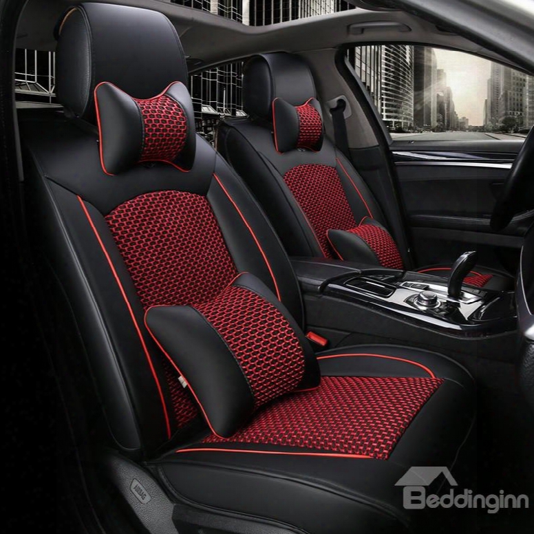 Refreshing Air Permeability Woven Classic Universal Car Seat Covers