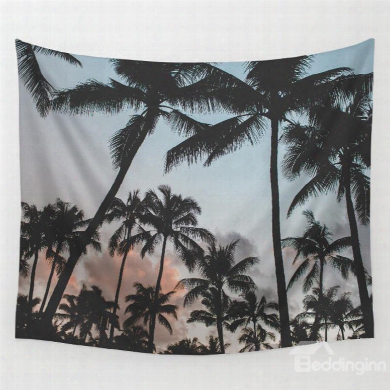 Sandbeach Coconut Tree Pattern Decorative Hanging Wall Tapeestry