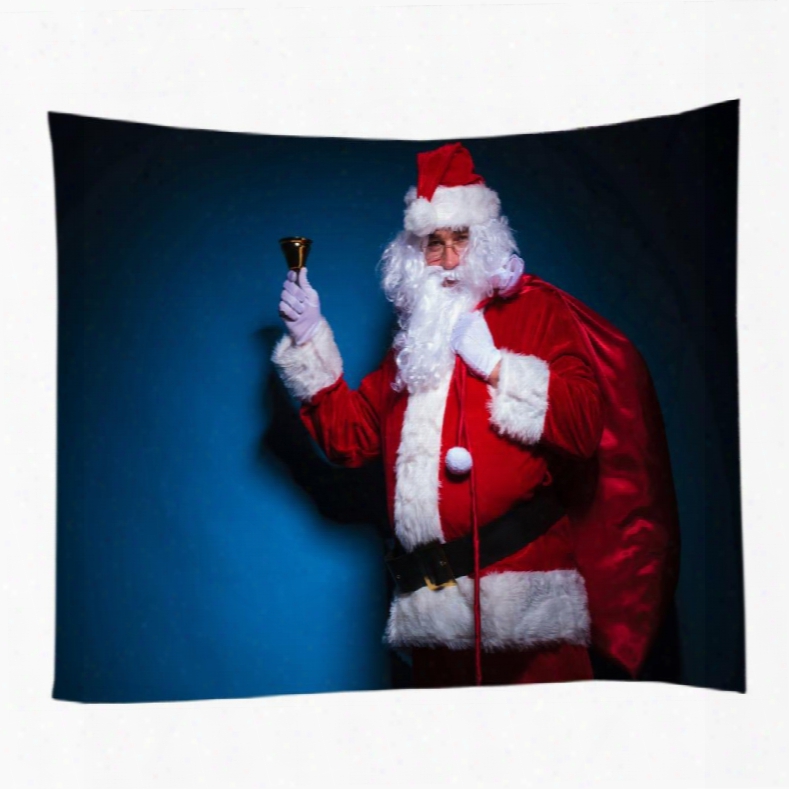 The Figure Of Santa Claus Merry Christmas Decorative Hanging Wall Tapestry