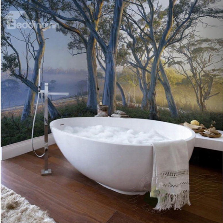 Unique Design The Tree Of Autumn Pattern Decorative Waterproof 3d Wall Murals