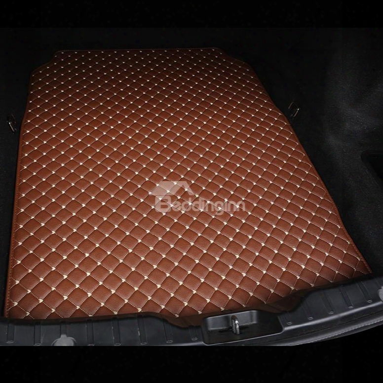 Cost-effective Classic High-quality Leather Brown Custom Car Trunk Cushion