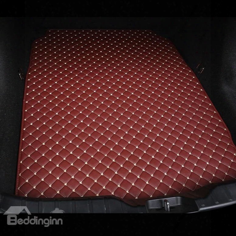 Cost-effective Classic High-quality Leatheer Burgundy Custom Car Trunk Cushion