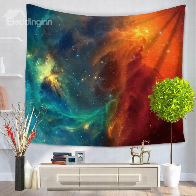 Mysterious Galaxy Milky Way Pattern Decorative Hangging Wall Tapestry