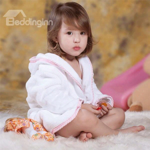 100% Cotton Material Cut Pile Towel Kids Robes