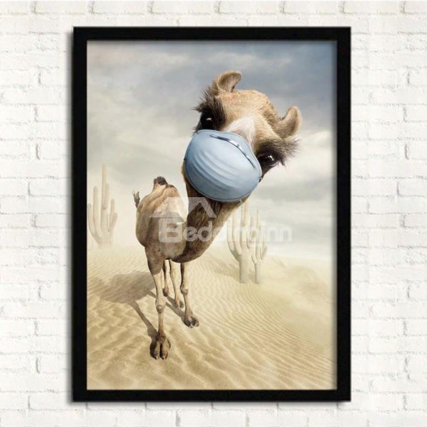 13␔17in 3d Camel Hanging Canvas Waterproof And Eco-friendly Framed Prints