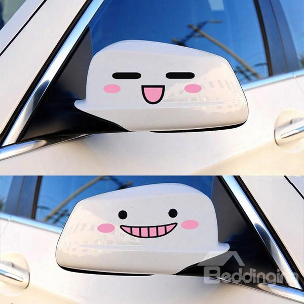 Adorable Smiling Cute Face Creative Car Stickers