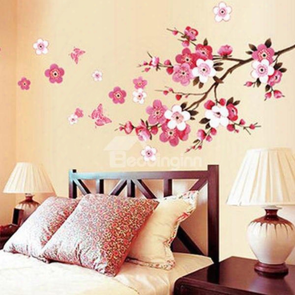 Beautiful Romantic Peach Home Decorative Wall Stickers